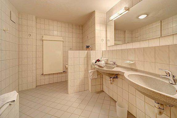 Badezimmer bei den Appartements in Kirchdorf